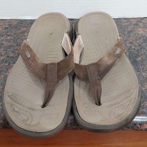 Vintage Unisex Suede Crocs    W/9....M/7.... - Picture 1 of 5